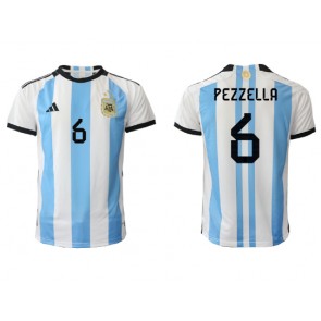 Lacne Muži Futbalové dres Argentína German Pezzella #6 MS 2022 Krátky Rukáv - Domáci